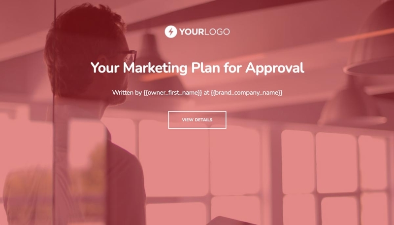 Marketing Plan Client Approval Slide 1