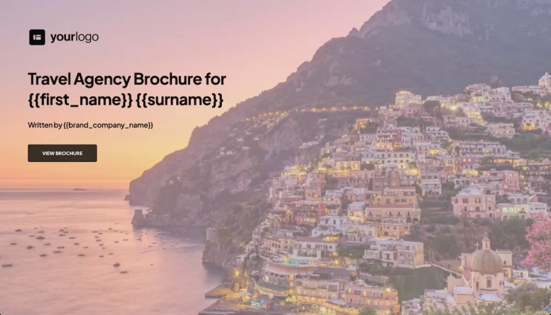 Travel Agency Brochure Template
