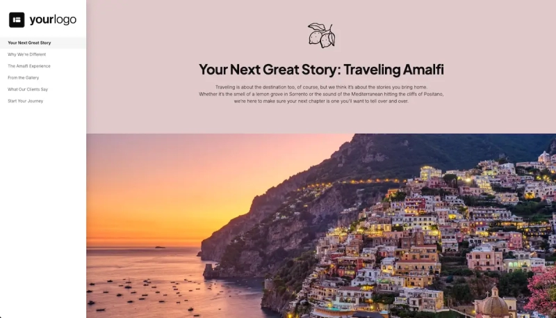Travel Agency Brochure Template - Destination showcase