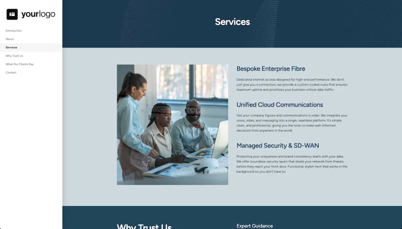 Telecommunications Brochure Template Slide 4