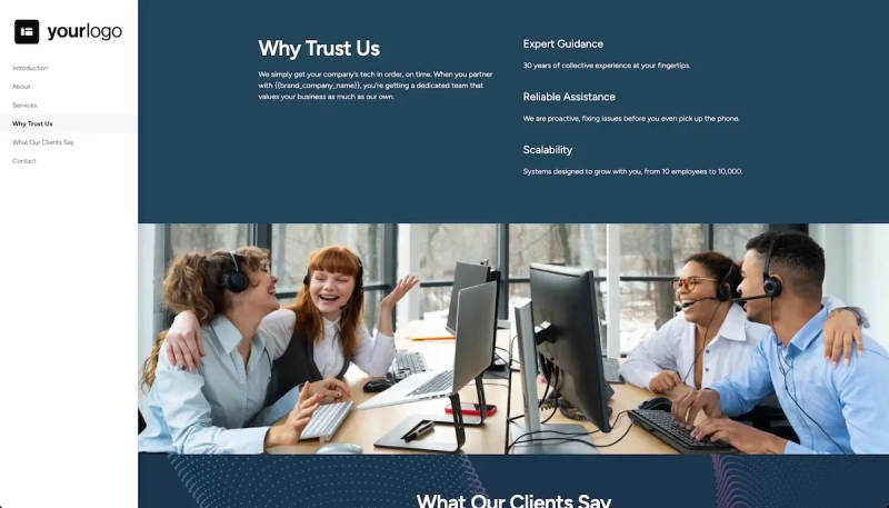 Telecommunications Brochure Template - Get notified the second it's opened