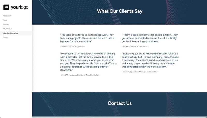 Telecommunications Brochure Template Slide 6