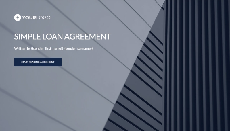 Simple Loan Agreement Template Slide 1