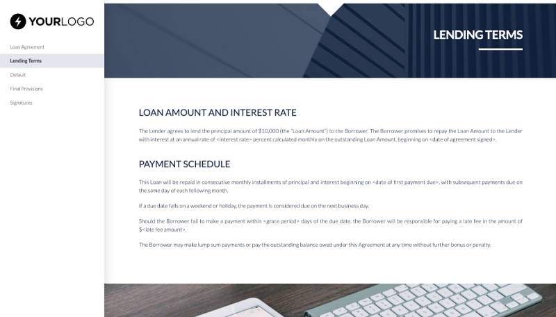 Simple Loan Agreement Template Slide 3