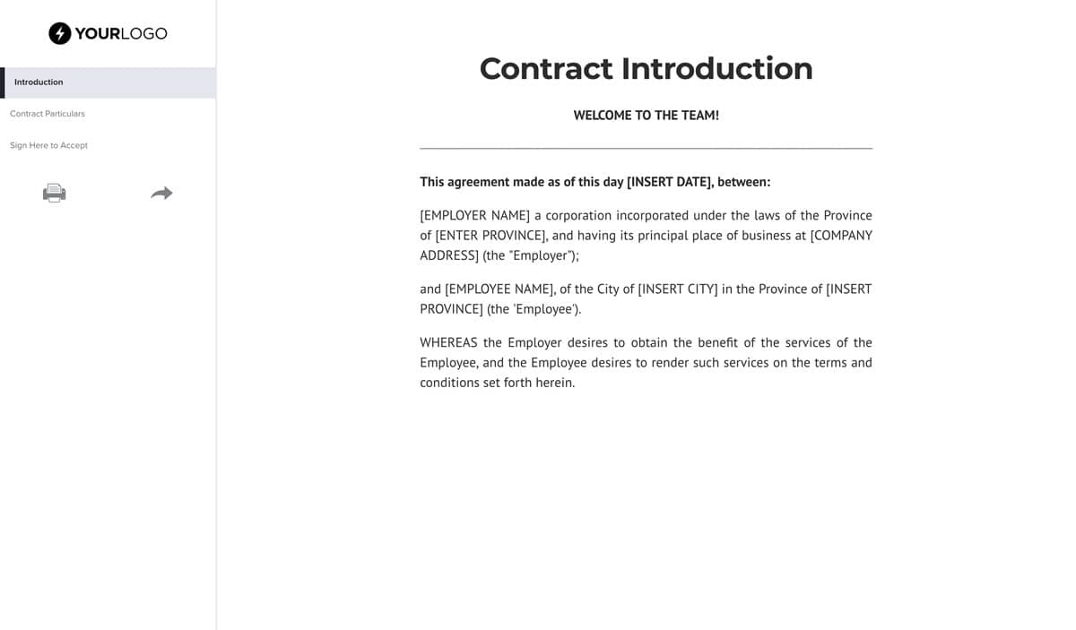 employment contract templates 2