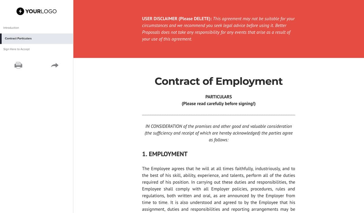 employment contract templates 3