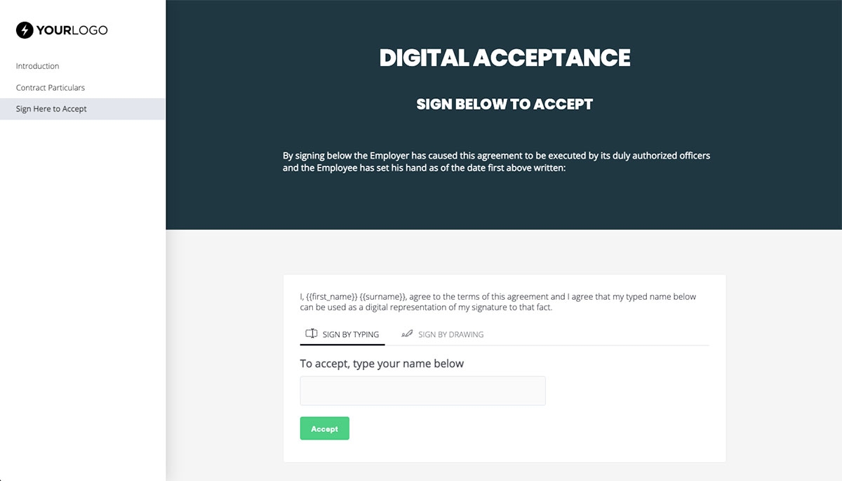 Employment Contract Template (US) - Legally Binding Digital Signatures