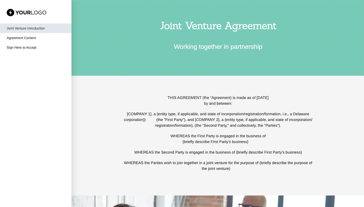 Joint Venture Agreement Template (UK) Slide 2
