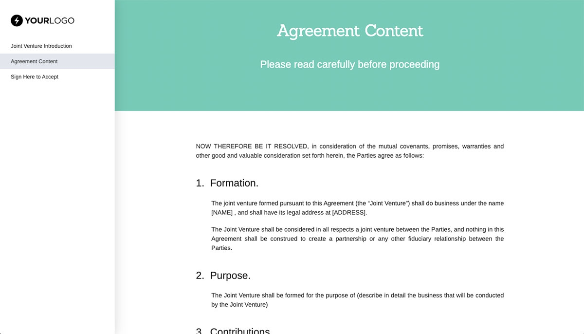 Joint Venture Agreement Template (UK) Slide 3