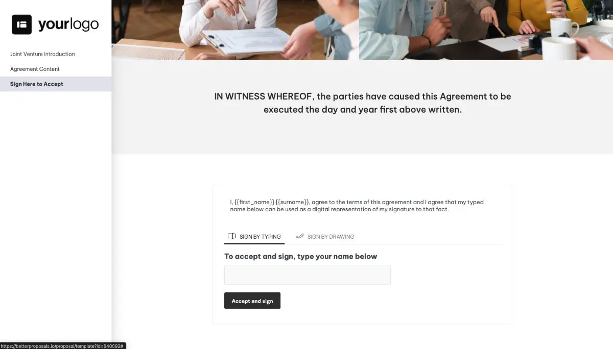 Joint Venture Agreement Template (UK) - Legally Binding Digital Signatures