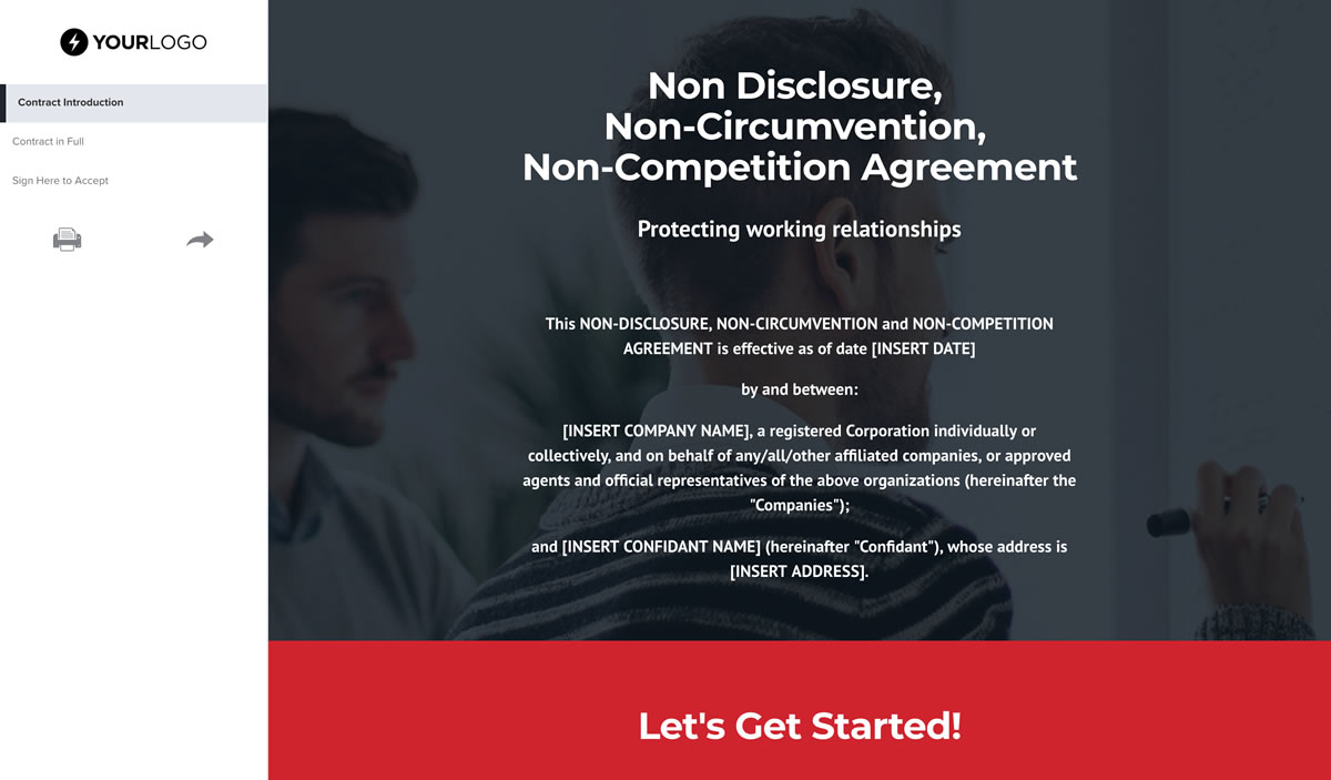 Free Non Circumvention Agreement Template (US) - Better Proposals Intended For non disclosure non circumvention agreement template