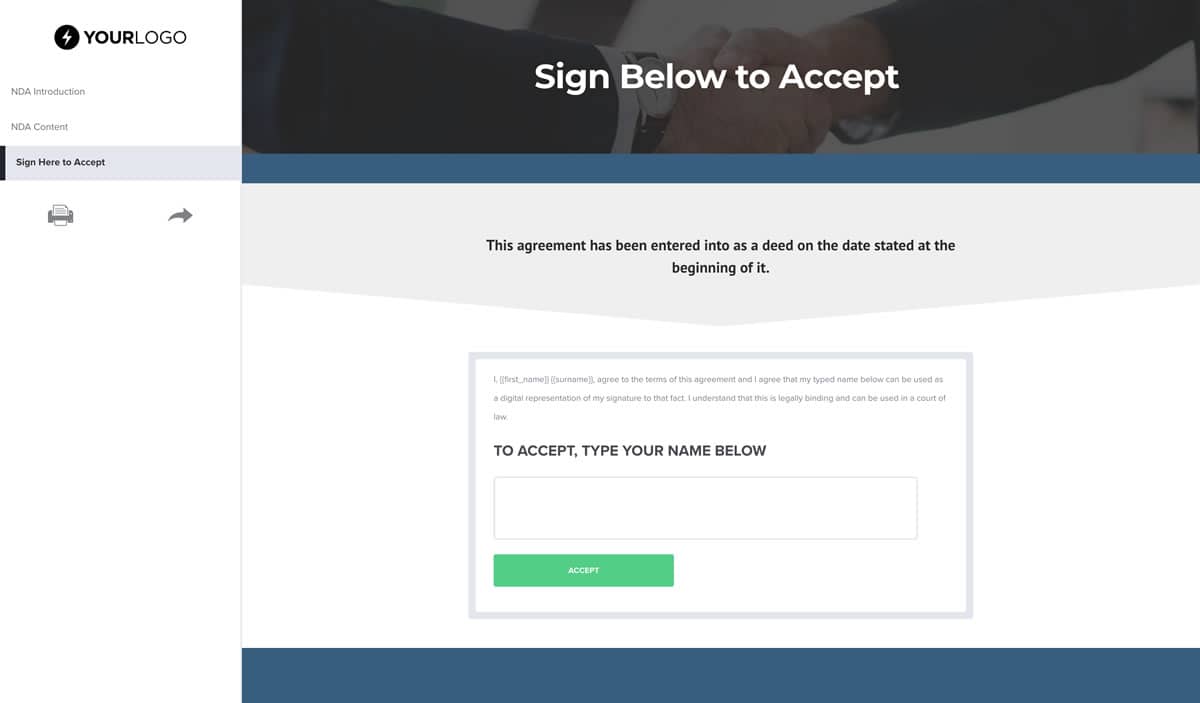 Agreement Template Free - Better Disclosure Proposals Non