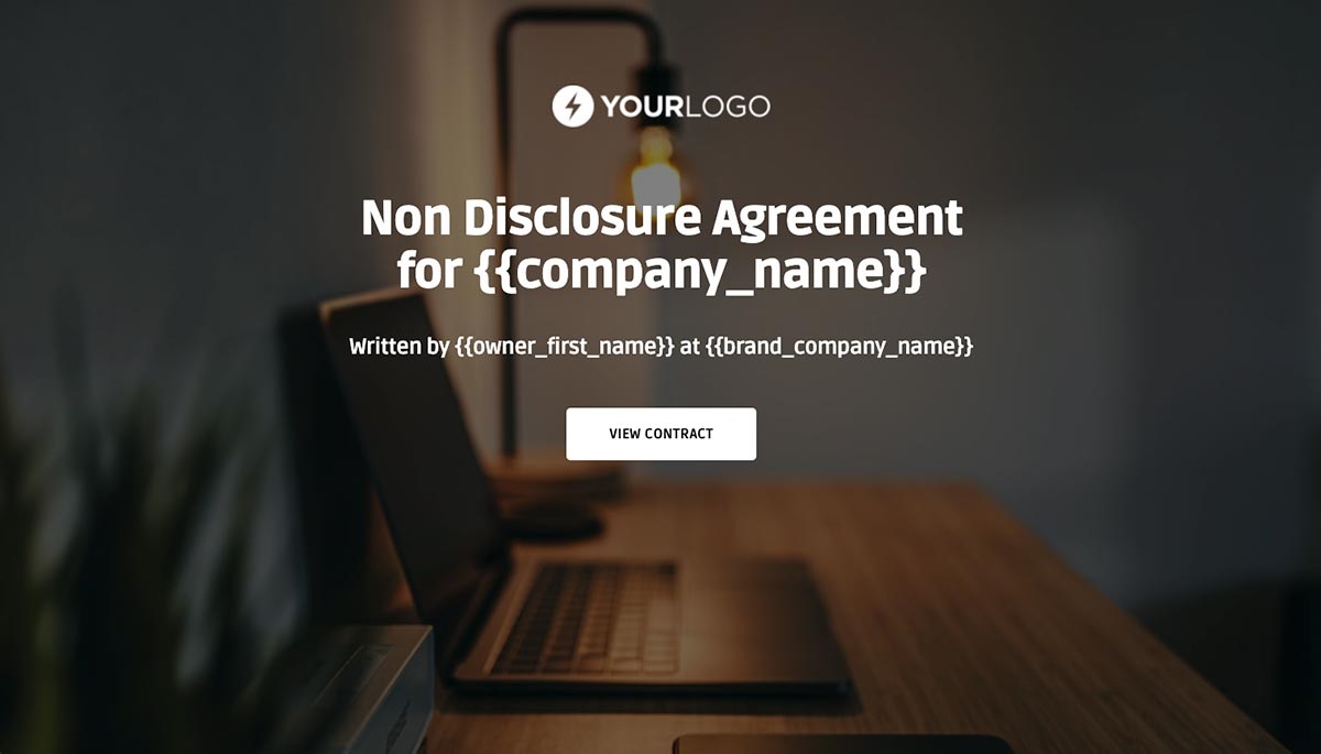 Non Disclosure Agreement Template (UK) - Visually Stunning Cover