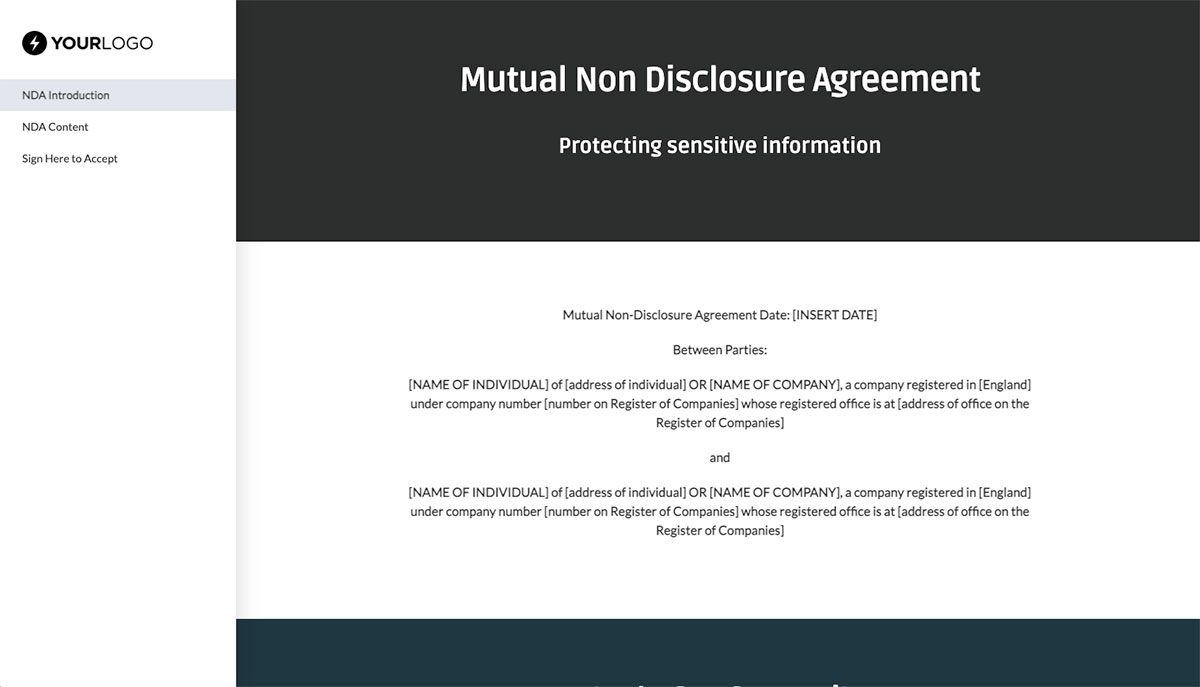 Non Disclosure Agreement Template (UK) - The legal basics