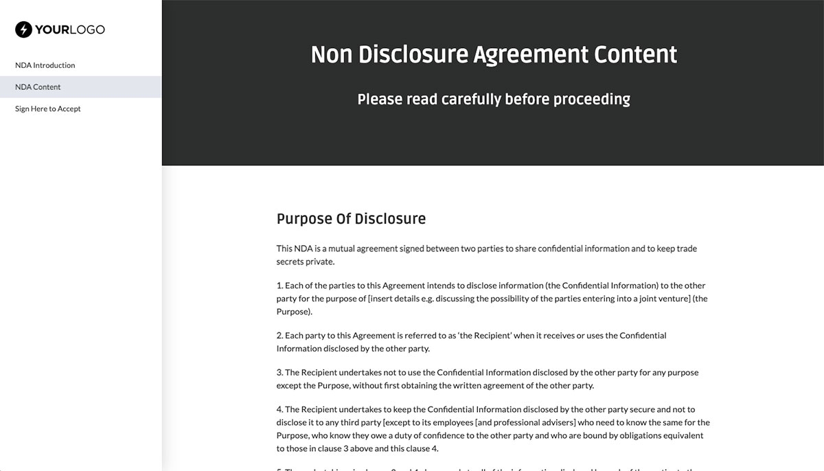 Non Disclosure Agreement Template (UK) Slide 3