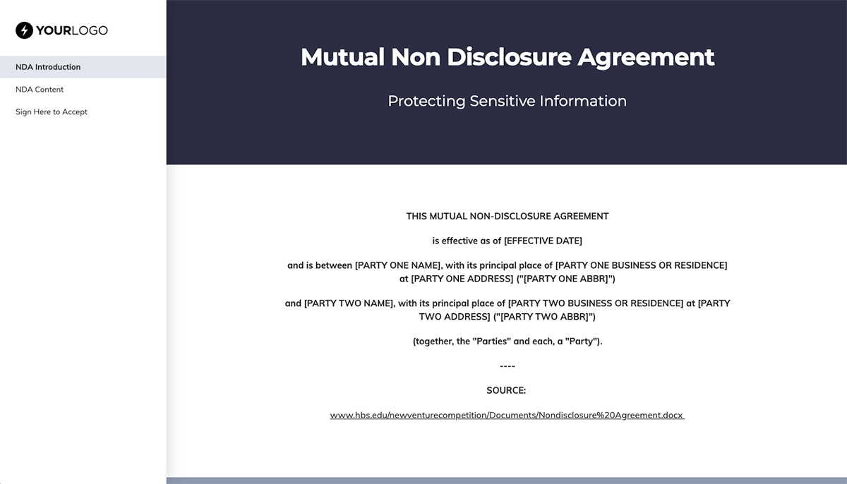 Non Disclosure Agreement Template (US) Slide 2