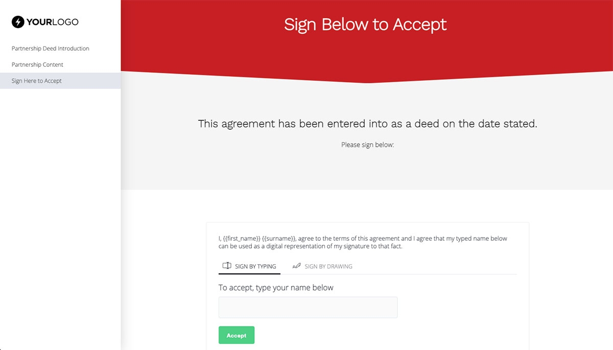 Partnership Contract Template (US) - Legally Binding Digital Signatures