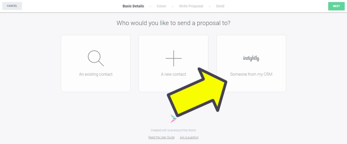 Connect Insightly to Better Proposals - Step1