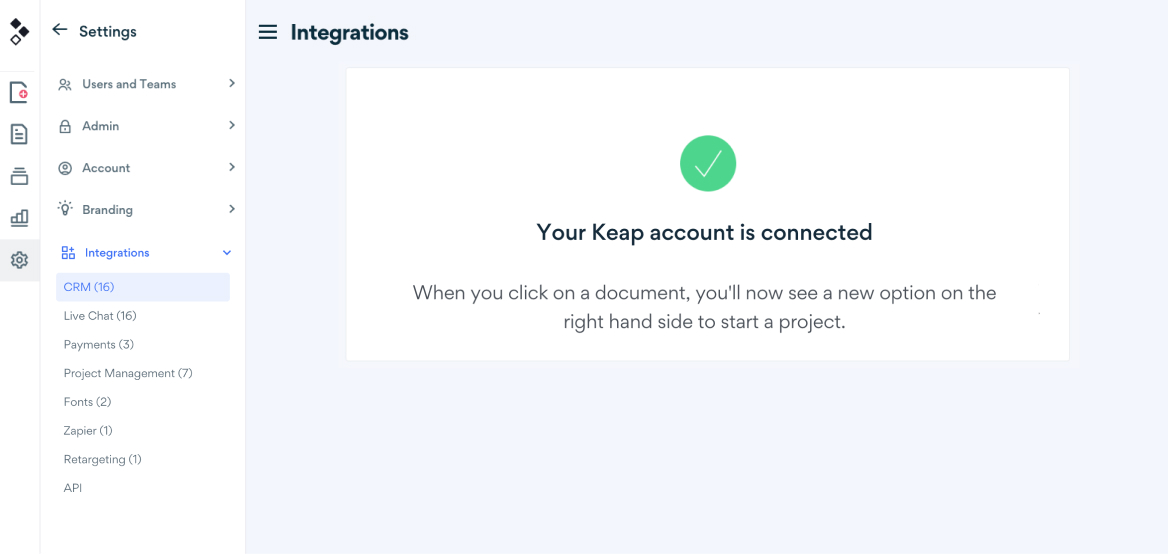 Connect Keap to Better Proposals - Step2