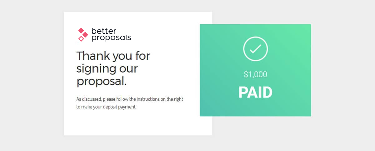 Paypal payment option on Better Proposals