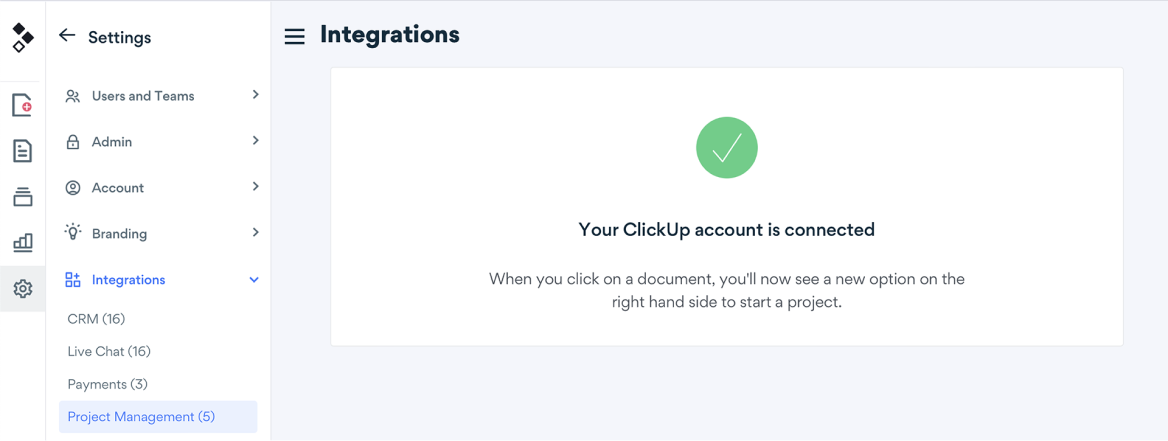 Connect Clickup to Better Proposals - Step1