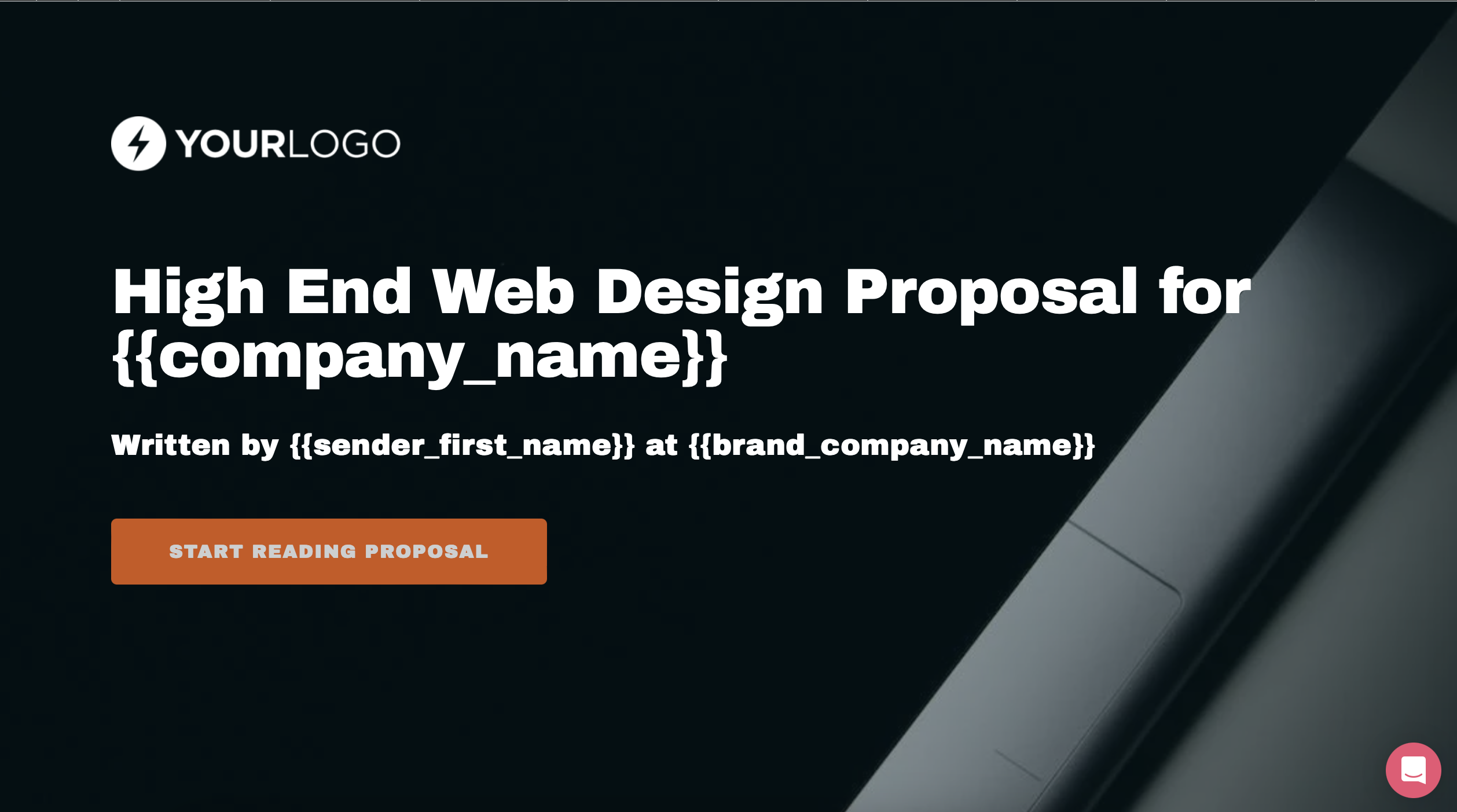 Better Proposals web design project proposal template