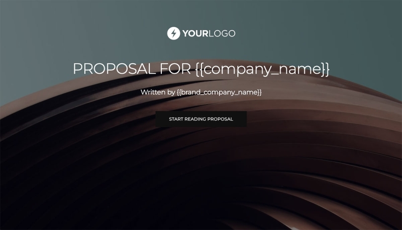General Product Proposal Template - Black Slide 1