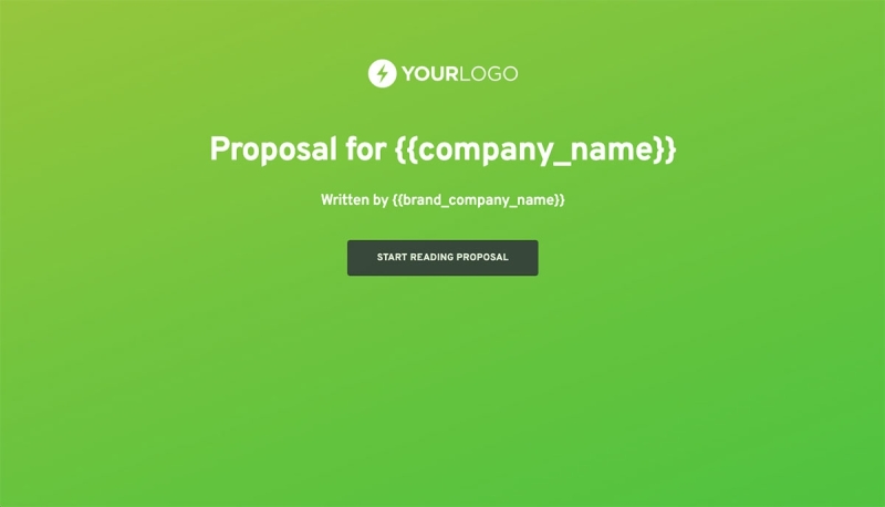 General Service Proposal Template - Bright Green Slide 1