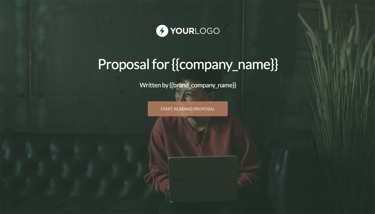 General Product Proposal Template - Dark Green - Beautiful cover