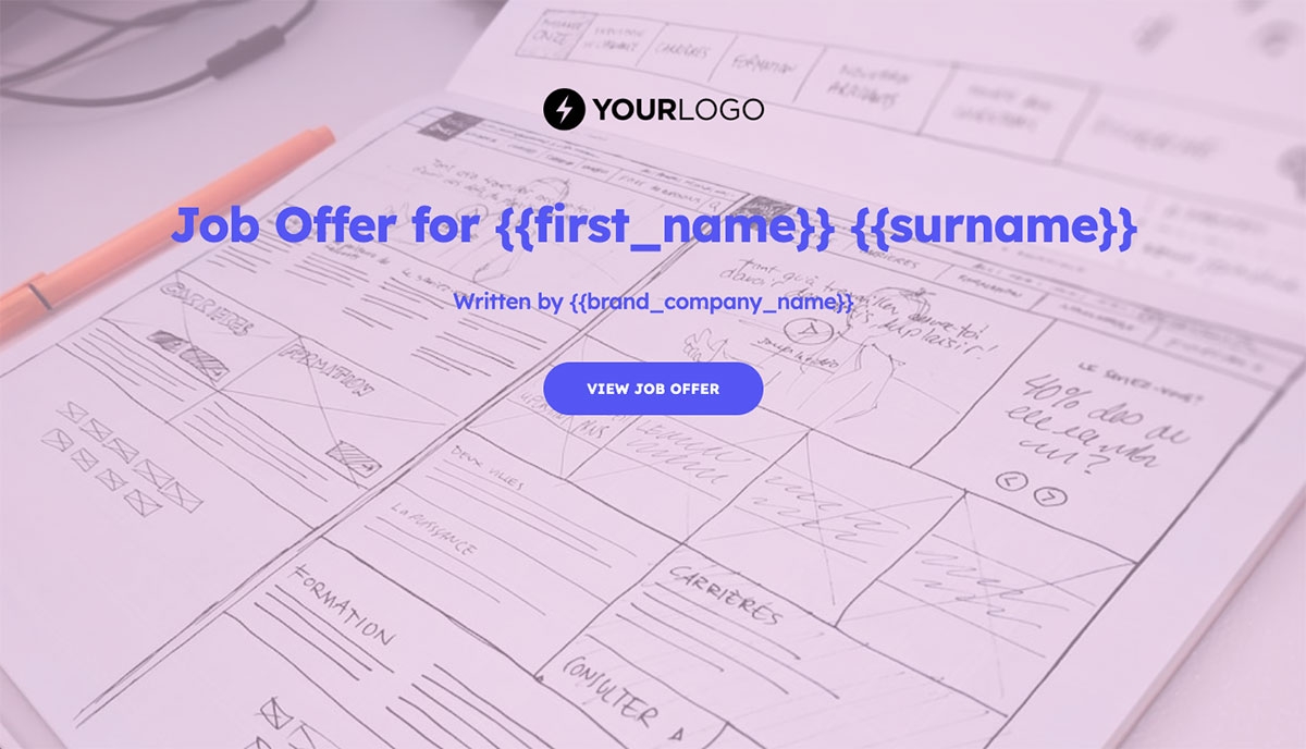 UI/UX Designer Job Offer Template - Beautiful Cover