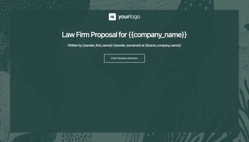 Law Firm Proposal Template