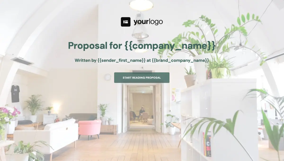 General Product Proposal Template - White Green - Beautiful cover