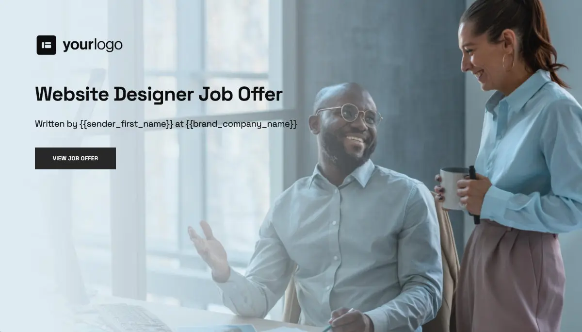 Website Designer Job Offer Template Slide 1