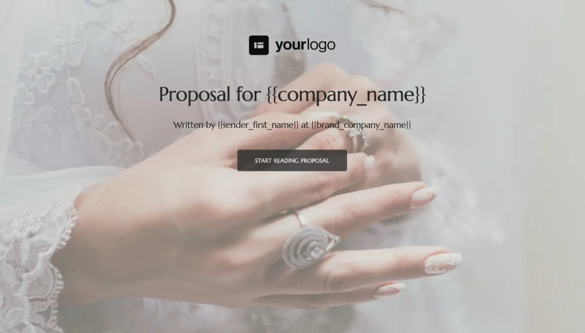 General Product Proposal Template - Cream Slide 1