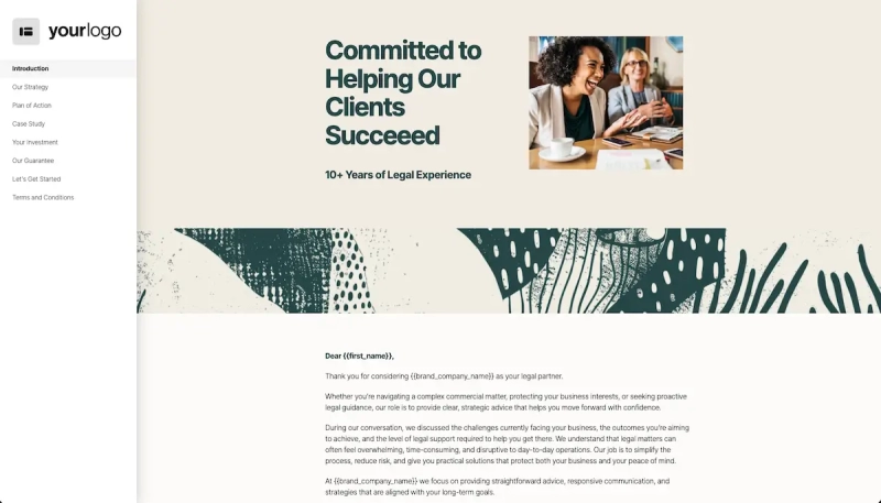 Law Firm Proposal Template Slide 2