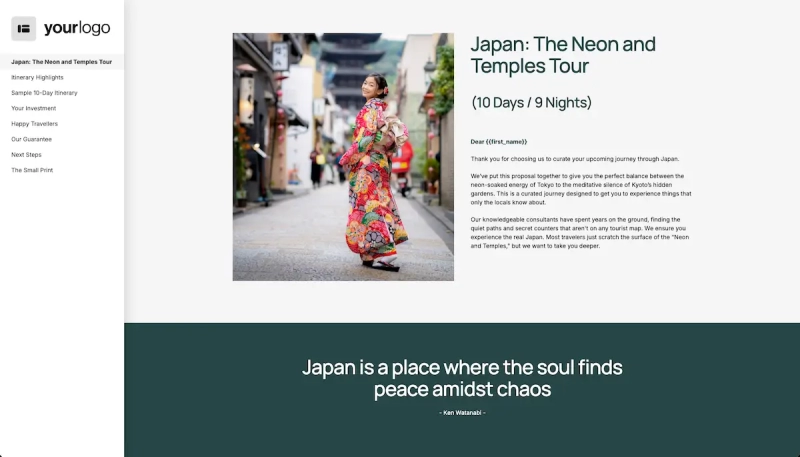 Travel Agency Proposal Template Slide 2