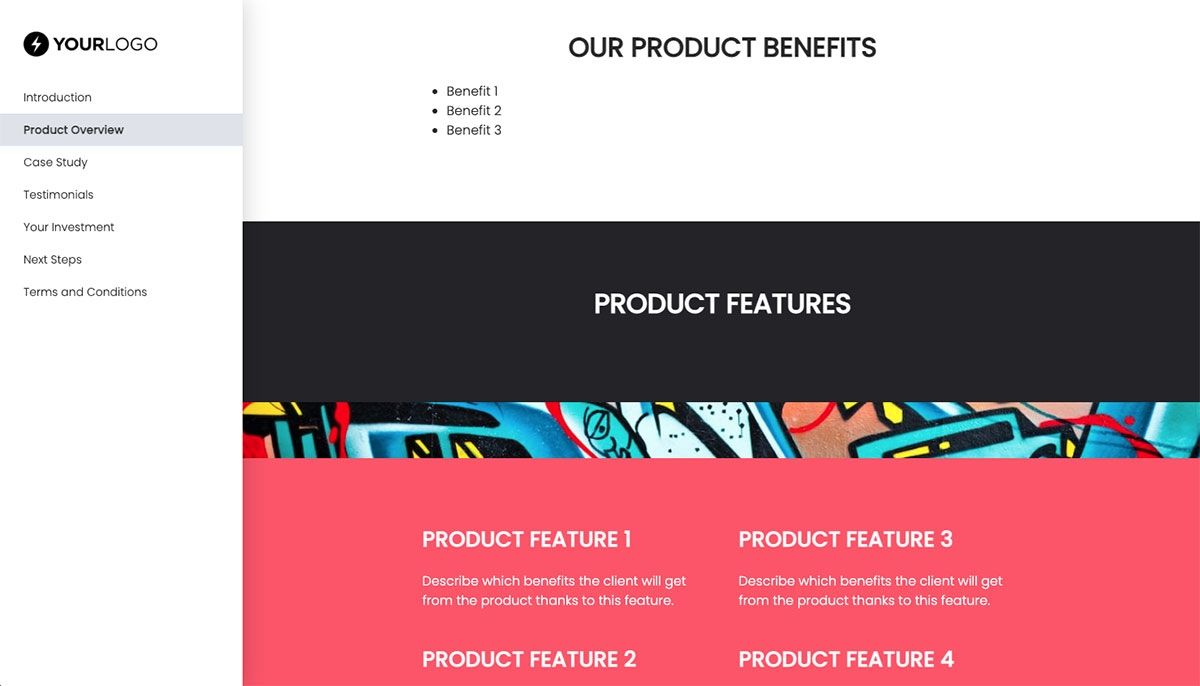 General Product Proposal Template - Bright Green - Product overview