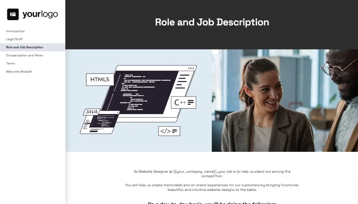 Website Designer Job Offer Template Slide 4