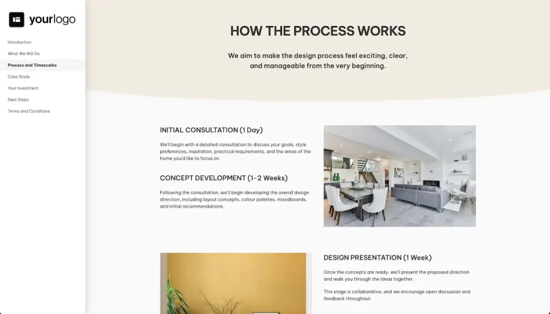 Interior Design Consultation Proposal Template Slide 4