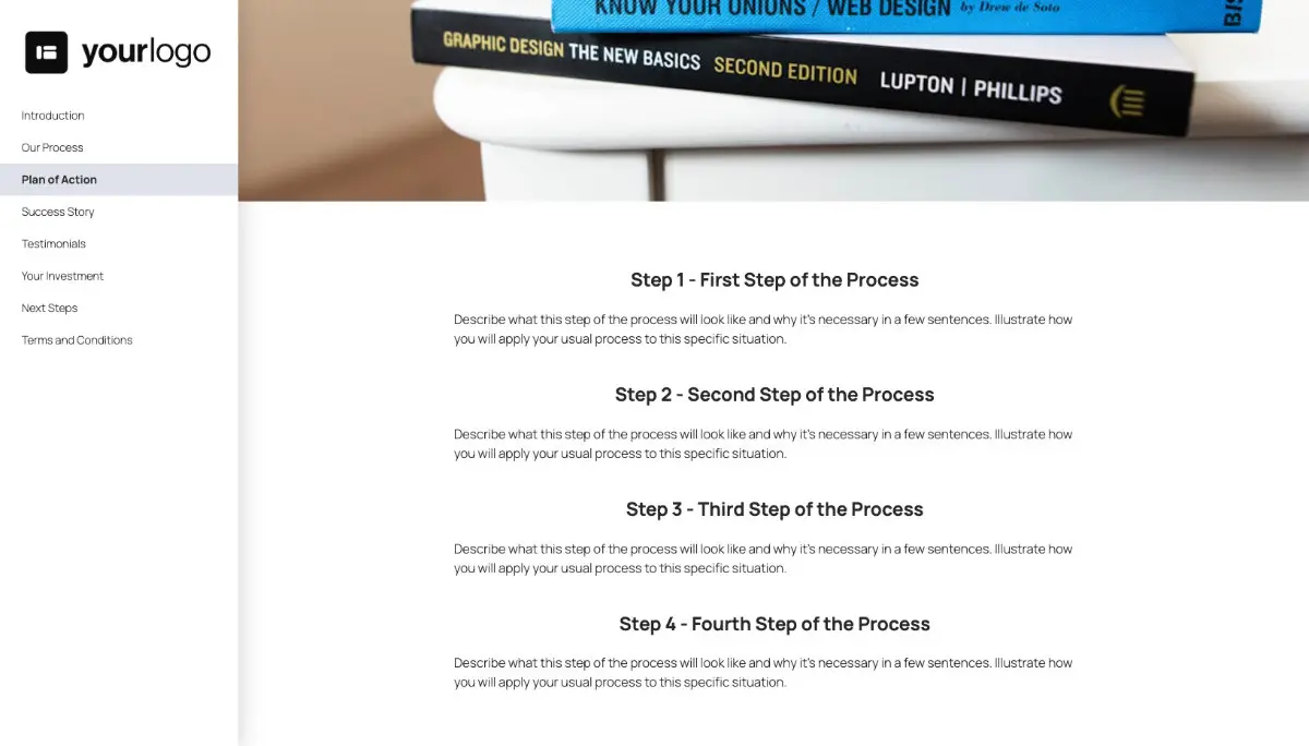 General Service Proposal Template - Purple - Presenting your plan of action