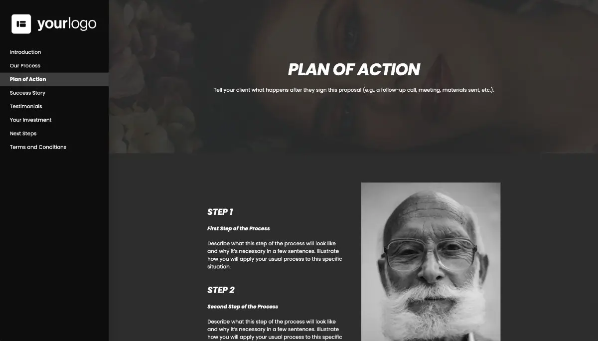 General Service Proposal Template - Deep Gray - Presenting your plan of action