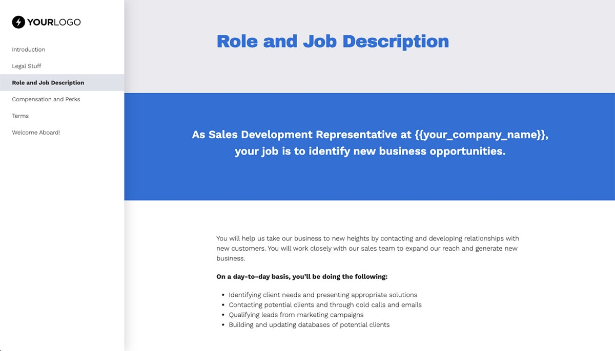Sales Development Representative Job Offer Template Slide 4