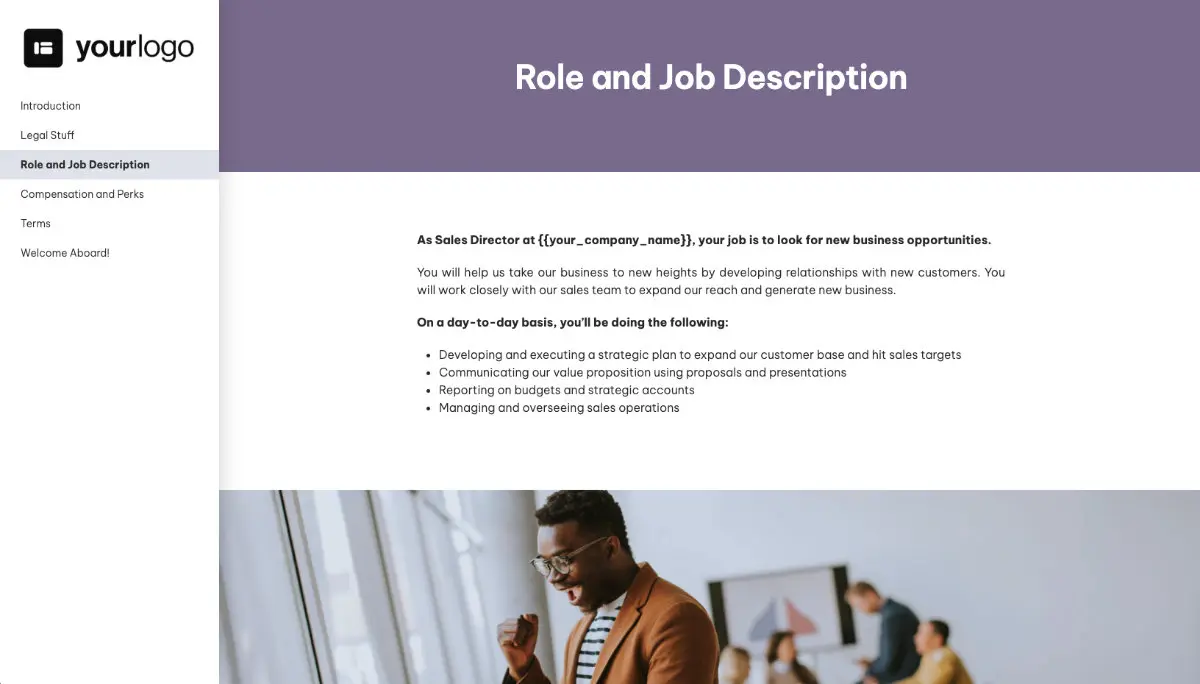 Sales Director Job Offer Template Slide 4