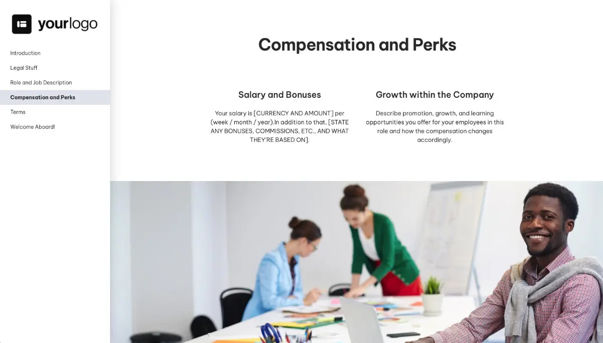 Virtual Assistant Job Offer Template - Salary Details