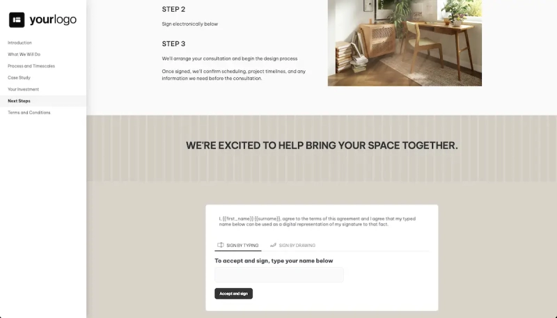 Interior Design Consultation Proposal Template Slide 7