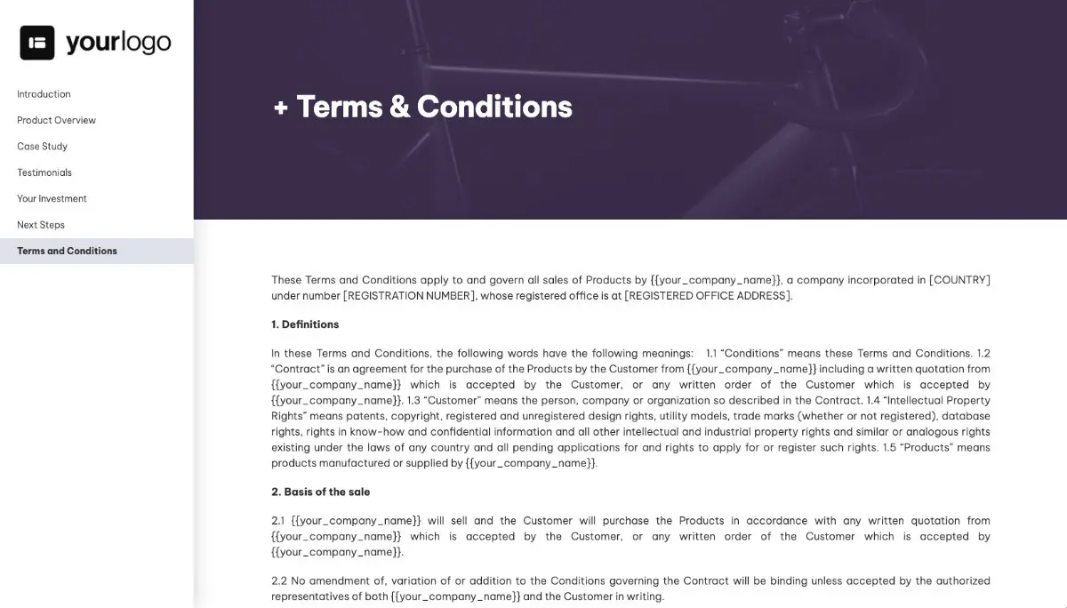 General Product Proposal Template - Dark Purple Slide 8
