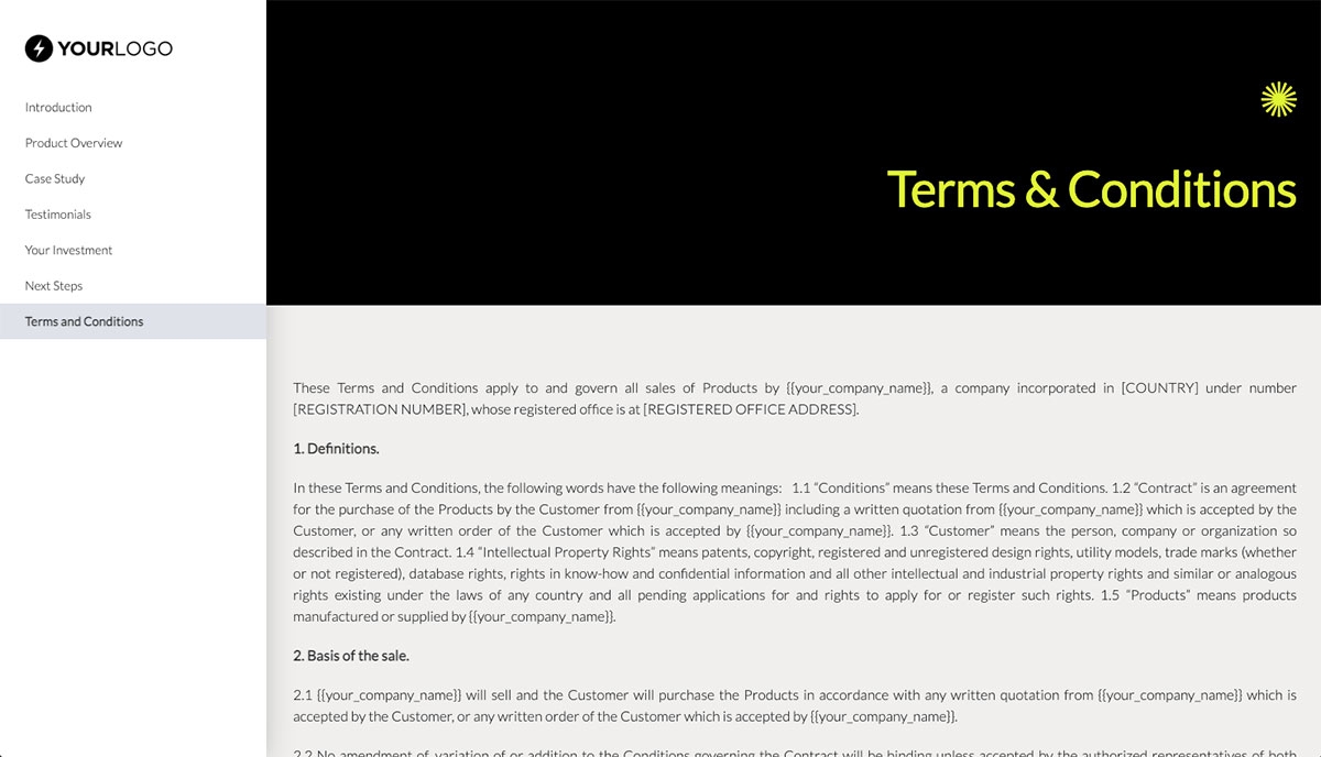 General Product Proposal Template - Bright Yellow Slide 8