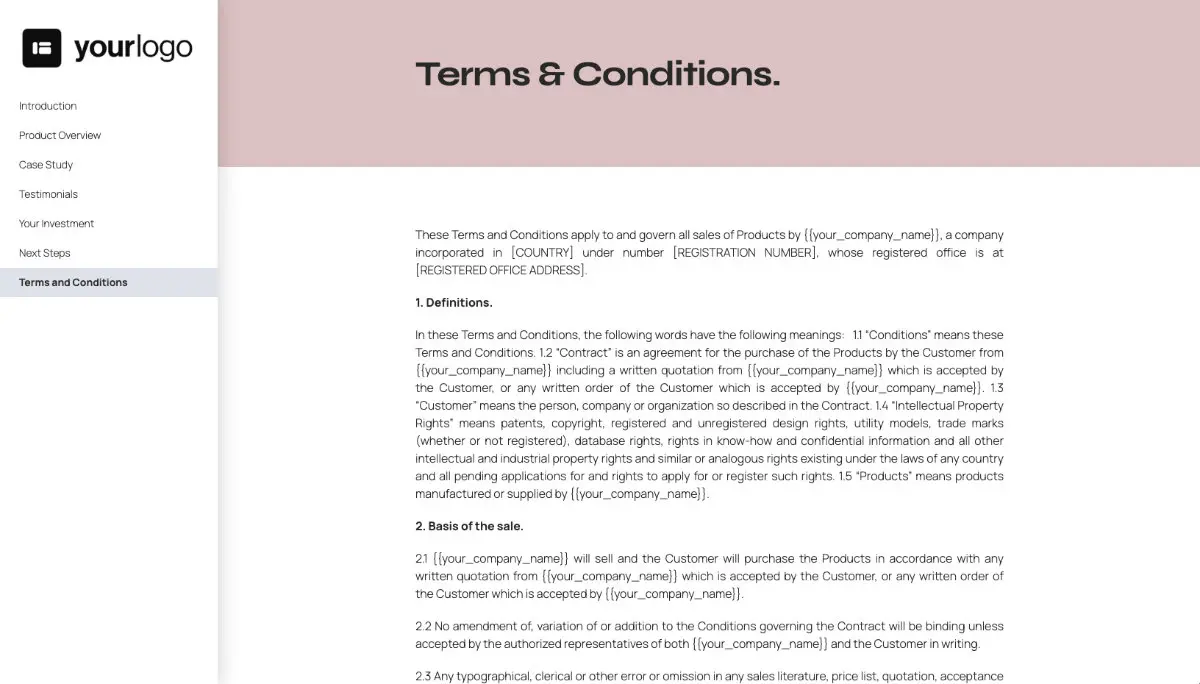 General Product Proposal Template - Pink Slide 8