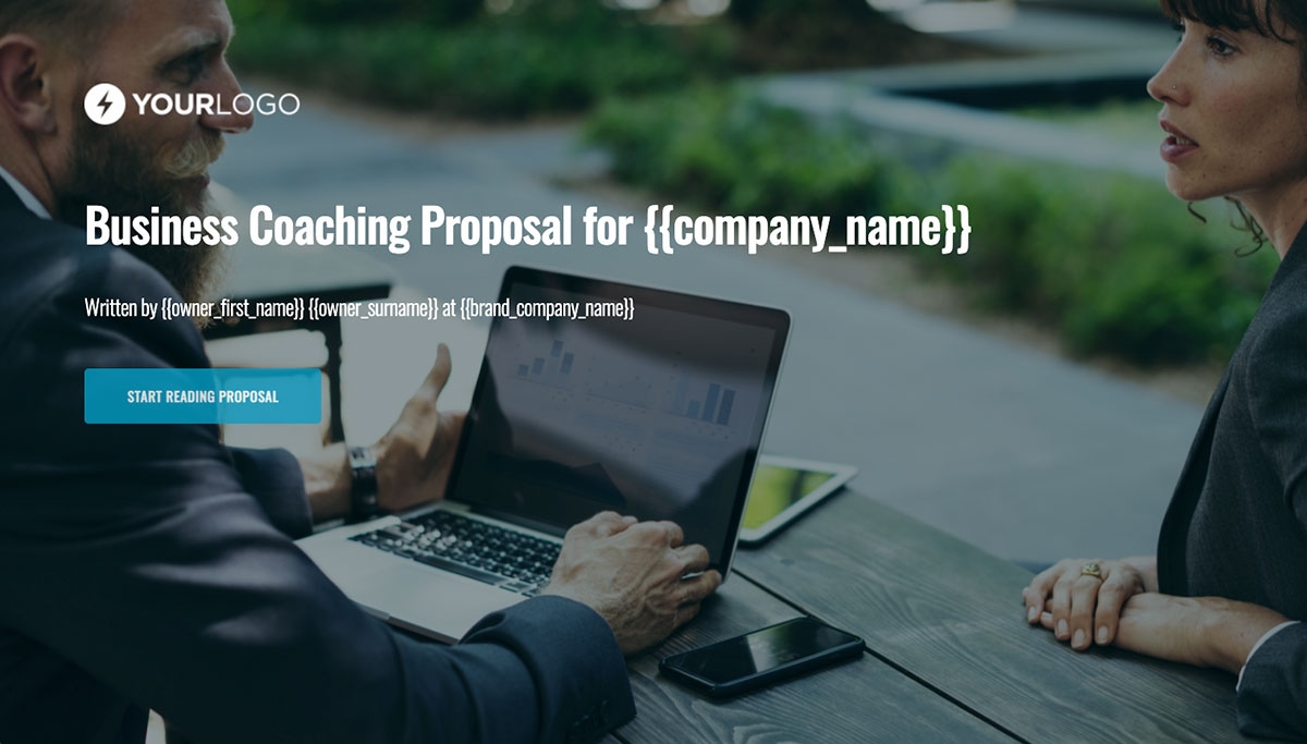 Business Coaching Proposal Template Slide 1