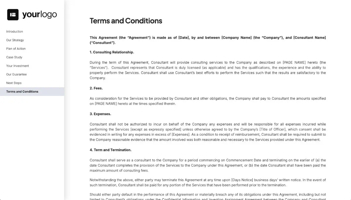 Coaching Proposal Template - Pre-written contract